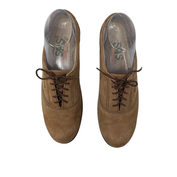 SAS Women's Brown Lace-Up Flats - Picture 5 of 10